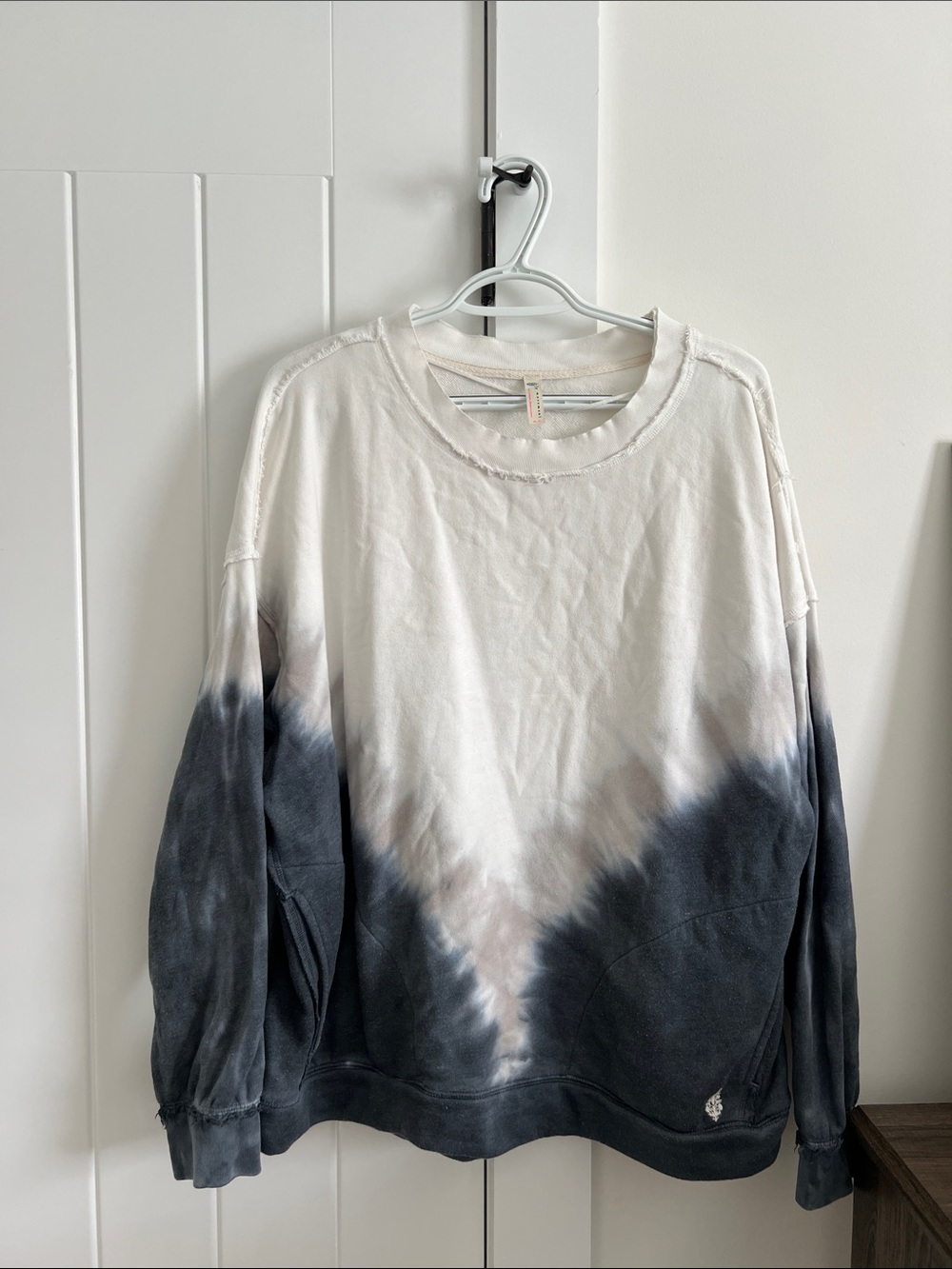 FP Movement by Free People Ombre Crewneck Sweatshirt with raw stitching
